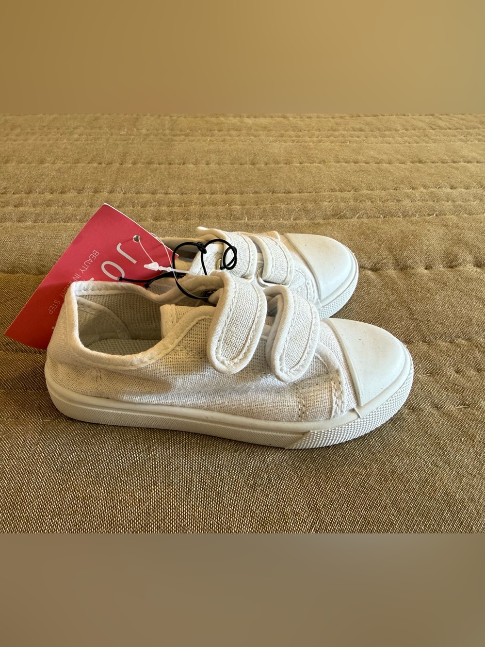 White Kids Canvas Sneakers